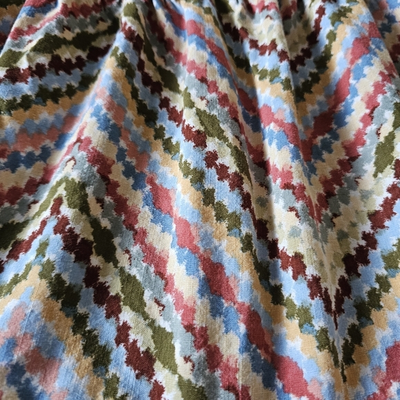 Sonoma Multicolor Chevron Pattern Midi Skirt Tiered  Womens XL - Picture 5 of 12